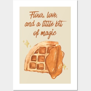 Flour, love,  and a little bit  of magic - Waffle Posters and Art